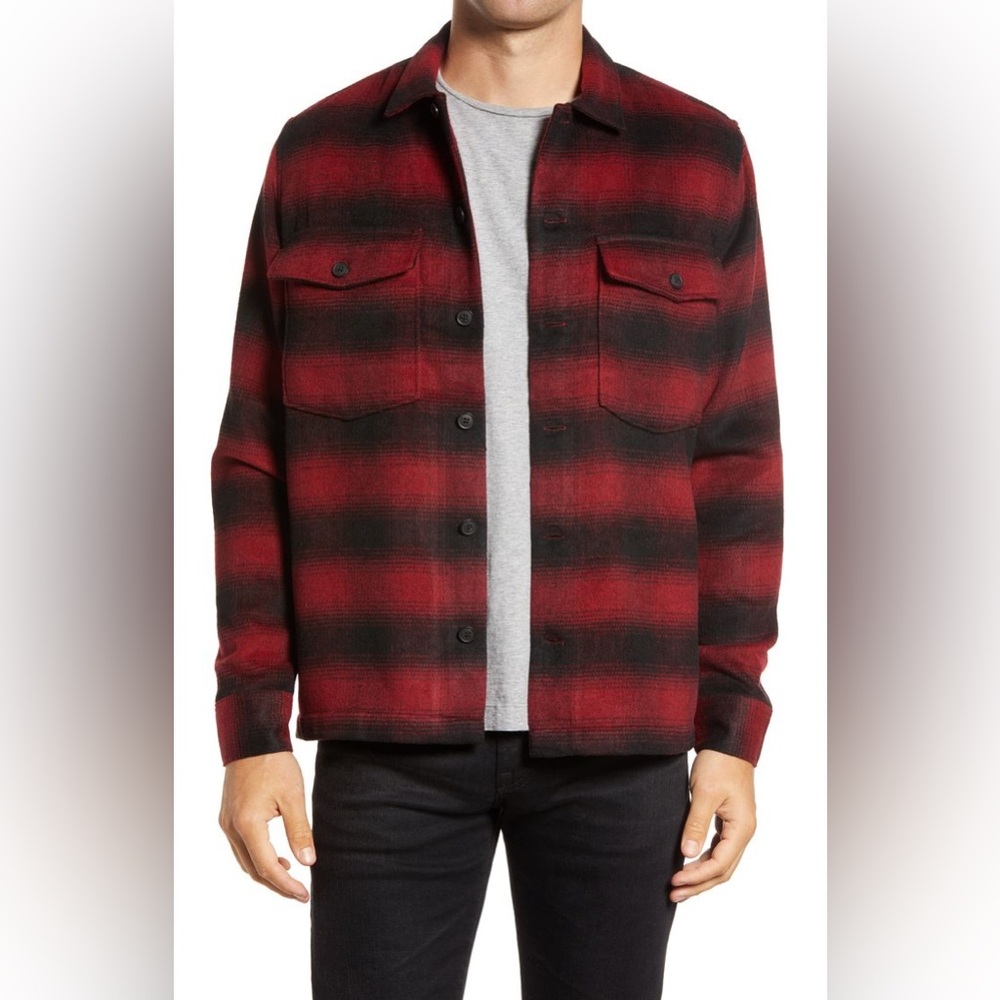 🔥 AllSaints “Bethune” Flannel Overshirt / Jacket - Small Relaxed Fit - Picture 7 of 7